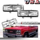 For Chevrolet GMC Pickup Truck SUV Van Clear Signal Corner Parking Lights Lenses