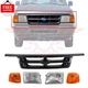 New Front Black Grille Headlights Corner Lights 5PC Fits 1995-1997 Ford Ranger