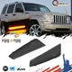 GTINTHEBOX Smoke Amber LED Front Fender Side Marker Light For 08-12 Jeep Liberty