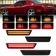 Dynamic Front Rear Bumper LED Side Marker Lights For 2008-2014 Dodge Challenger
