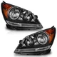Pair Headlights For 2005-2007 Honda Odyssey Black Headlamp, w/o Bulbs