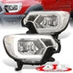 Clear OE Style LED DRL Headlight Lamps Assembly Pair For 2012-2015 Toyota Tacoma