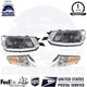 Headlights Assembly Halogen + Corner Lights LH & RH For 1999-2001 Toyota Solara