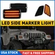 Smoke Front Turn Signal Fender Bumper Light Housing for 1997-06 Jeep Wrangler TJ