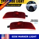 Pair Red Lens Side Marker Light Rear For 2016-2022 Mazda Miata MX-5 NA1J-51-5J0C
