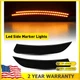 Front Amber Smoked Side LED Marker Lamp Pair Set For 2015-2017 Chrysler 200