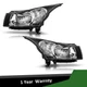 2011 2012 2013 2014 2015 Chevy Cruze Chrome Headlights Headlamps Left+Right Pair