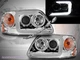 97-03 Ford F-150 F150 97-02 Expedition C-BAR LED Projector Headlights Chrome New