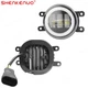 Pair LED Fog Lights Bumper Driving Lamps White/Yellow For TOYOTA PRIUS V 2012-14