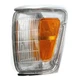 Left Turn Signal Light Clear Amber Chrome Trim Toyota Pickup 1989-1991 TO2520124