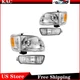 Headlight Assembly Fits Toyota Tacoma 2001-2004 Halogen Chrome Amber Reflector