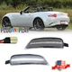 For 2016-2023 Mazda MX-5 Miata Clear Lens White LED Rear Side Marker Lights 2PCS