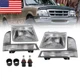 LED Strip Headlights+Corner Bumper Signal Lamps For 1998 1999 2000 Ford Ranger