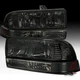 Fit 1998-2004 Chevy S10 Blazer Pickup Smoke Lens Headlights+Tinted Bumper Lights