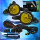 For 17-19 Toyota C-HR CHR Bumper Driving Yellow Fog Lights Lamps + Switch Wiring