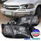 For 1997-2005 Chevy Venture 99-05 Pontiac Montana Headlights+Signal Corner Black