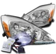 FOR 04-05 TOYOTA SIENNA CE LE XLE HEADLIGHTS HEADLAMPS LAMPS CHROME W/10000K HID