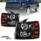 2PCS Front Lamps Headlights For 2007-2013 Chevy Silverado 1500 2500HD 3500HD 2PCS Front Lamps Headlights For 2007-2013 Chevy Silverado 1500 2500HD 3500HD
