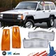 4X Front Signal + Marker Light For 1984-96 Jeep Cherokee & 1986-92 Jeep Comanche