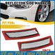 Front Bumper Reflector Side Marker Lights For BMW F30 F31 3 Series Clear Case EV