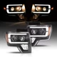 KUAFU For 2009-14 Ford F150 Raptor LED DRL Projector Headlights Headlamp DOT
