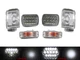 Full LED Hi+Low H6054 7x6 Headlight+Clear Corner+Bumper For 84-89 Toyota 4Runner