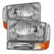 Spyder Auto 9025419 Crystal Headlights With Bumper Lights - Chrome