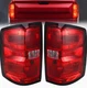 Tail Light Assembly Compatible with 2016-2019 Chevy Silverado 2500HD 3500HD