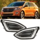 Fog Light LH+RH Side Driving Lamp For Ford Edge 2015-2018 LED DRL Bumper