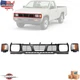 Fits 1993-1997 Nissan D21 Pickup New Front Grille Corner Marker Light Set of 3Pc