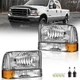 Pair Headlights Assembly For 1999-2004 Ford F250 F350 Super Duty 00-04 Excursion