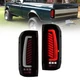 Pair For 1989-1996 Ford F150  F250 F350 Bronco Smoked LED Rear Tail Lights Lamps