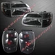 Combo set of Black Headlights w/ Corner + Taillights for 1998-2001 Ford Explorer