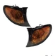 Corner lights For 02-05 BMW E46 3-SERIES 4D Sedan Turn Signal Lamps -Yellow Lens