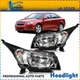 Pair Fits Chevy Cruze 4-Door 2011-2015 Headlights Assembly Black Housing