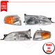 Corner Lights and Headlights 4 pieces for 1995-1996 Toyota Camry DX, LE, SE, XLE