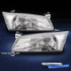 For 1997 1998 1999 Toyota Camry Chrome Headlights Headlamps w/Blue LED DRL Kit