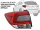Outer Rear Lamp 2020-2023 Subaru Crosstrek / Impreza Wagon w/ Bulbs Driver Side