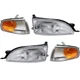 CAMRY 95-96 HEAD LAMP RH AND LH 4-pc Kit with Bulbs Corner Light USA Built Vehic