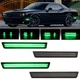 Dynamic 4x Front Rear LED Side Marker Light Lamps For 2015-2023 Dodge Challenger