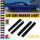 4x For 2015-23 Dodge Challenger RGB LED Side Marker Lights Front Rear 68214126AA