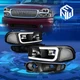 For 00-07 GMC Yukon XL/Sierra LED DRL Black Headlights+Bumper Lamps Replacement