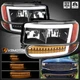 Fits Black 2000-2006 GMC Sierra Yukon XL Denali LED DRL Headlights+Bumper Lamps