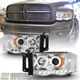 2002-2005 Dodge Ram 1500 03-05 2500 3500 LED Halo Projector Headlights Headlamps