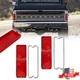 Pair Red Tail Light Tailight Lamp Lenses For 1967-1972 Chevy / GMC Pickup Truck