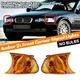 Amber Front Corner Signal Lens For BMW 3-Series E46 2-Door Convertible 1999-2001
