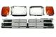 NEW FRONT GRILLE HEADLAMP DOOR BEZELS CORNER LIGHTS FOR 1987-1988 TOYOTA PICKUP