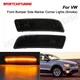 For 2009-2017 VW Tiguan Amber LED Front Bumper Side Marker Light Lamp Smoke Lens