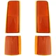 Reflectors Set of 4 Front Right Hand Side for Suburban GMC Yukon C3500HD C1500