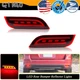 For Subaru Impreza WRX STi Red Lens LED Bumper Reflector Rear Brake Light Lamp